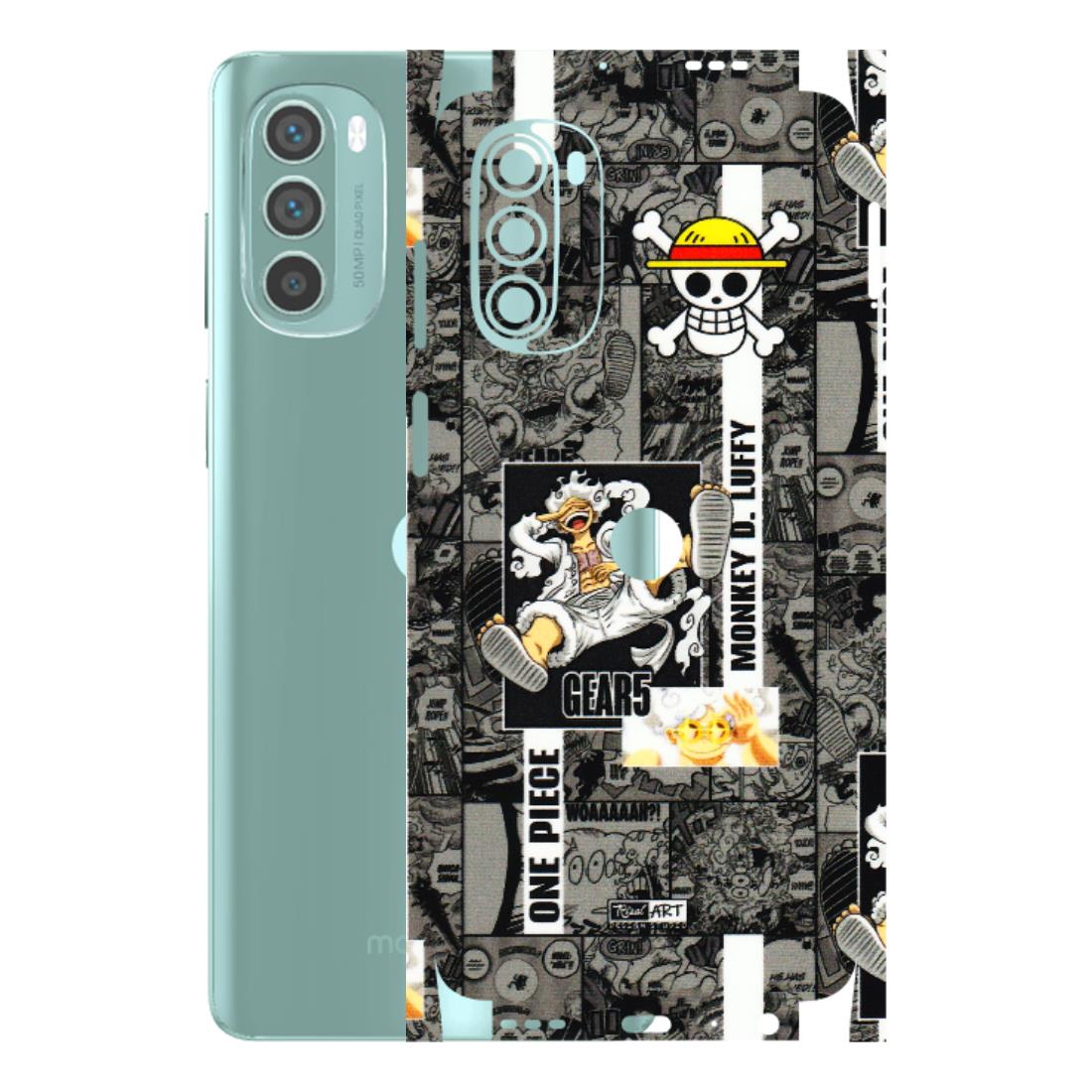 Motorola Phone Skins (All Models) - Cuffy Anime MonkeyCamic - 3D Embossed Finish (L-242) Motorola G62 5G -