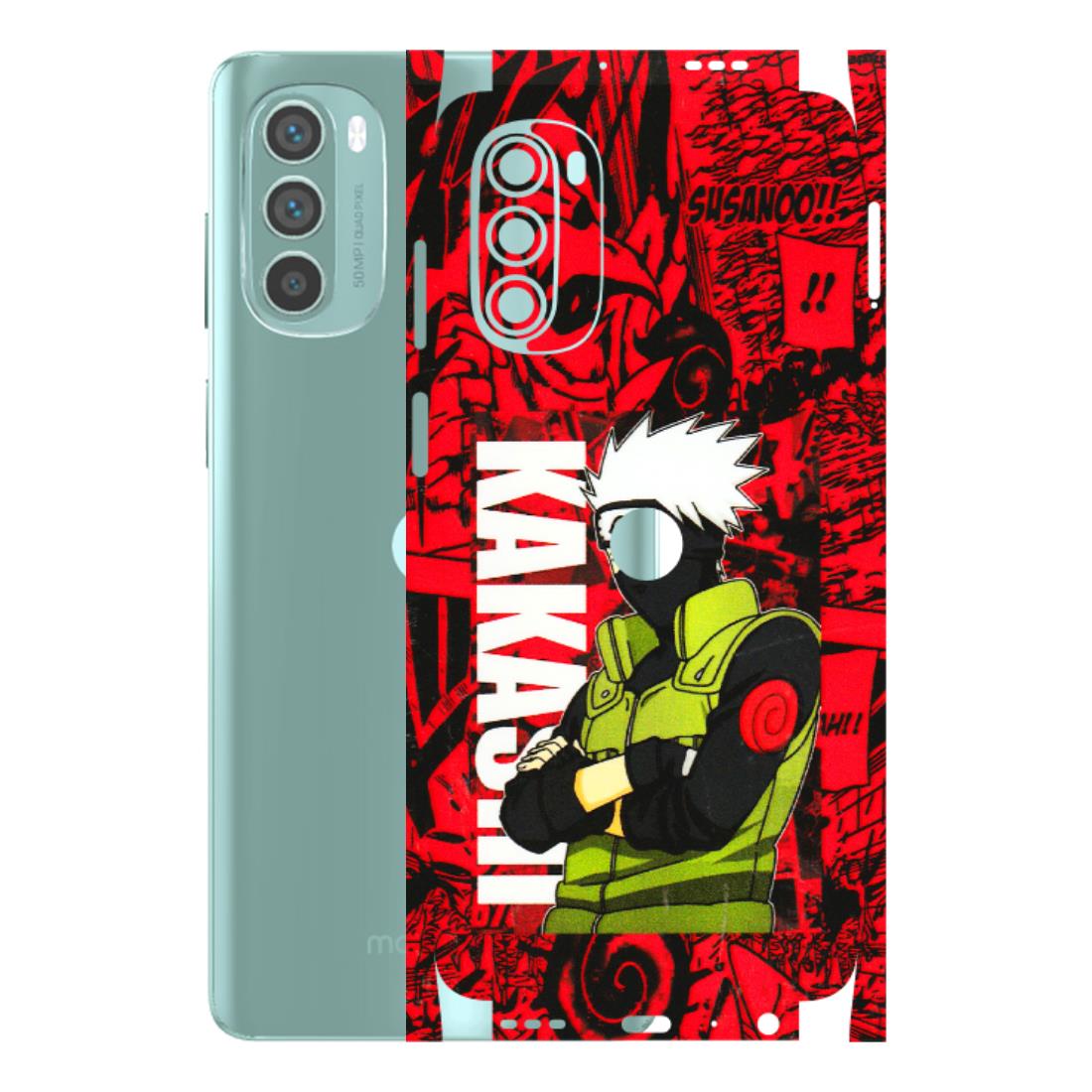 Motorola Phone Skins (All Models) - Kakashi Red Anime - 3D Embossed Finish (L-251) Motorola G62 5G -