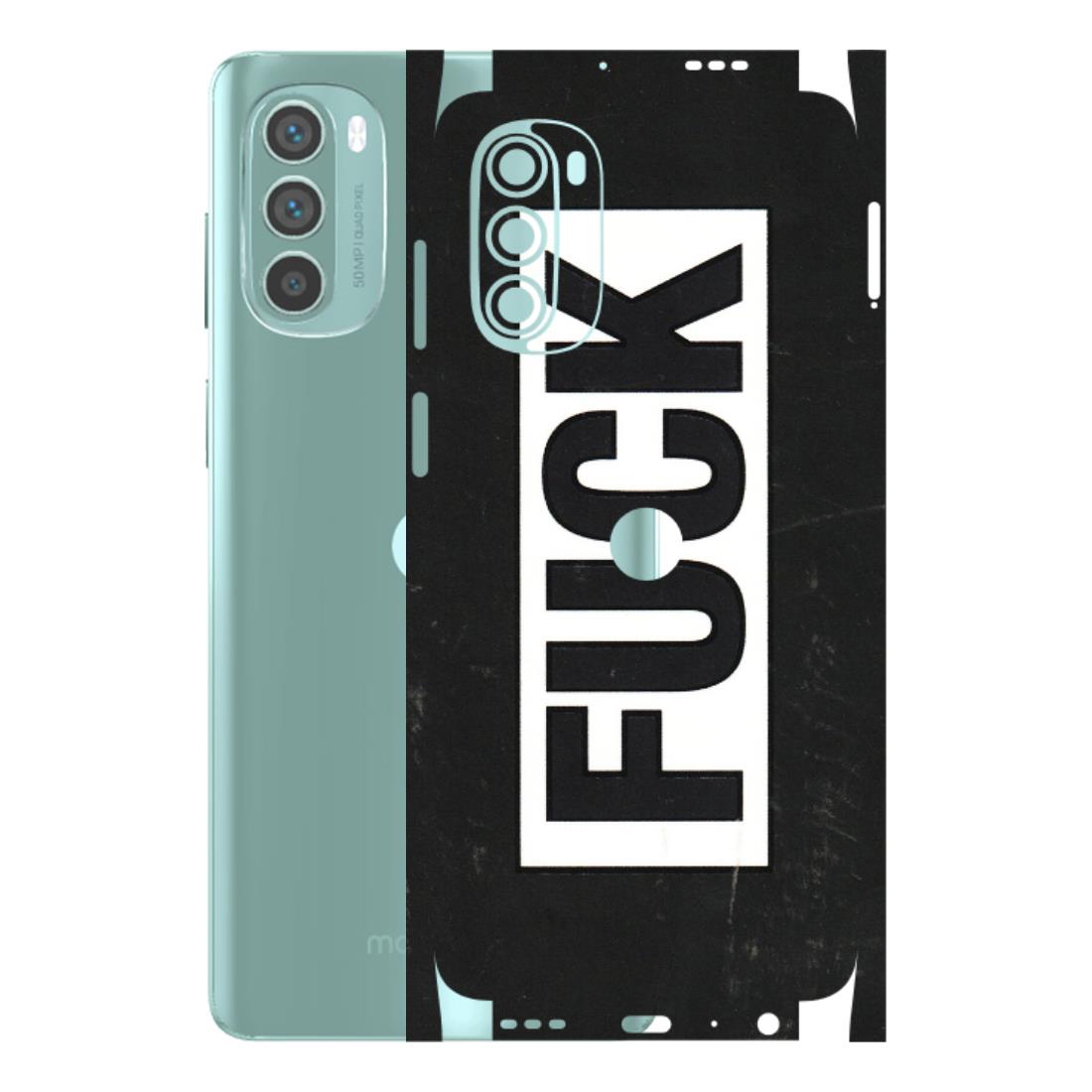 Motorola Phone Skins (All Models) - The F Word - 3D Embossed Finish (L-255) Motorola G62 5G -
