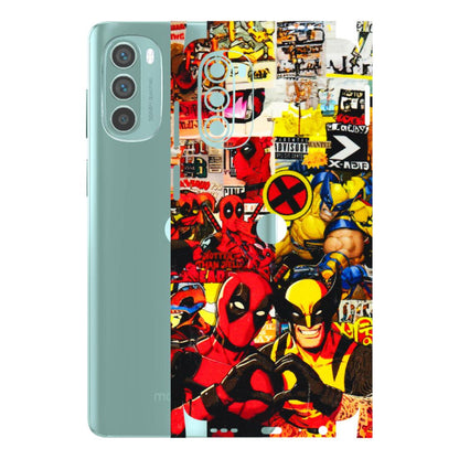 Motorola Phone Skins (All Models) - Spidy Wolverine - 3D Embossed Finish (L-310) Motorola G62 5G -