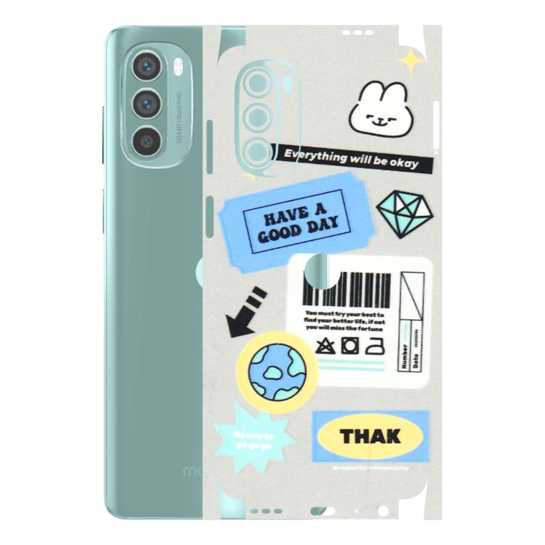 Motorola Phone Skins (All Models) - Will Be Okay Design - 3D Embossed Finish (L-316) Motorola G62 5G -