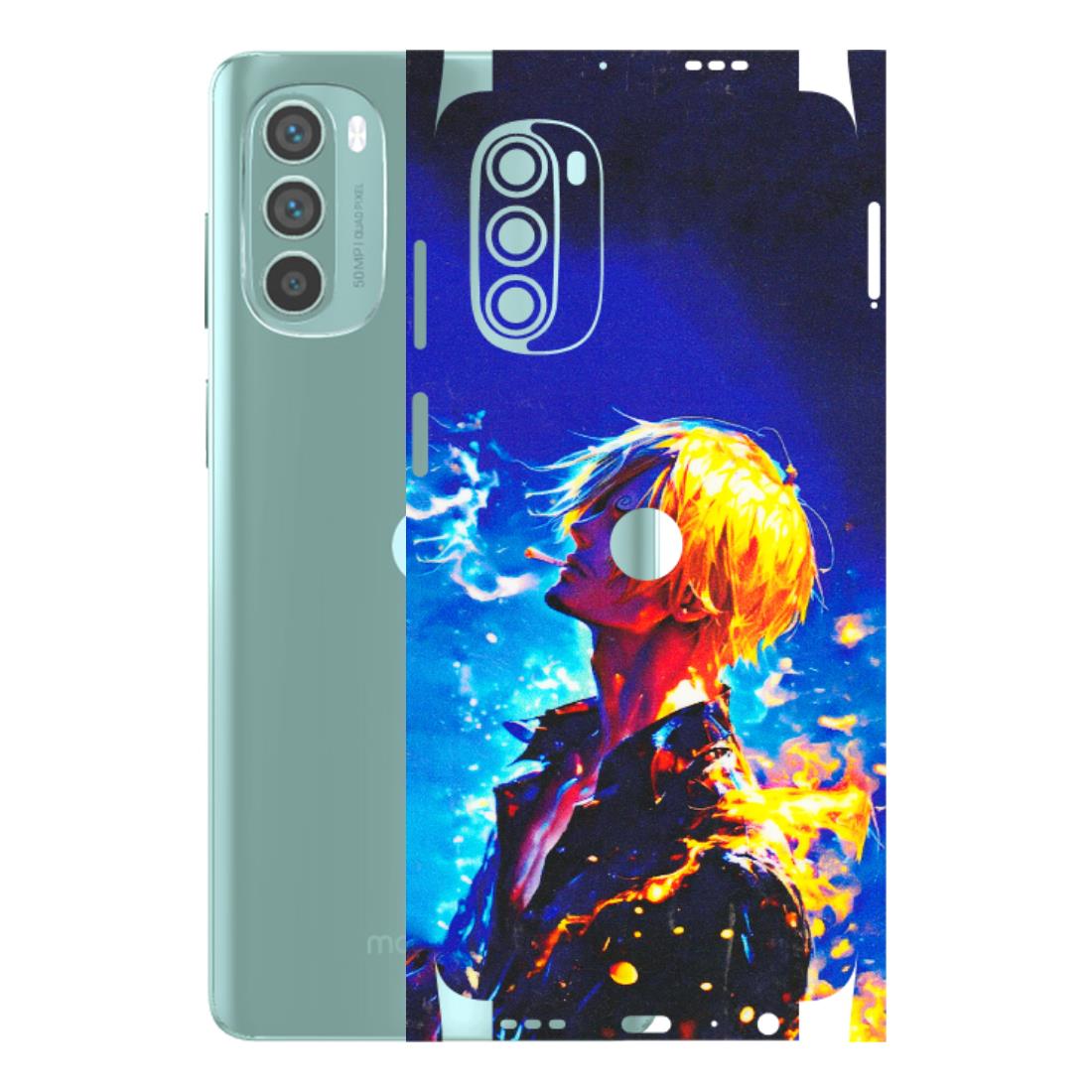 Motorola Phone Skins (All Models) - Sanji Vinsmoke One Piece - 3D Embossed Finish (L-319) Motorola G62 5G -
