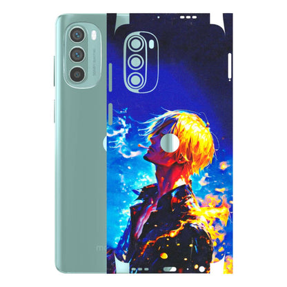 Motorola Phone Skins (All Models) - Sanji Vinsmoke One Piece - 3D Embossed Finish (L-319) Motorola G62 5G -