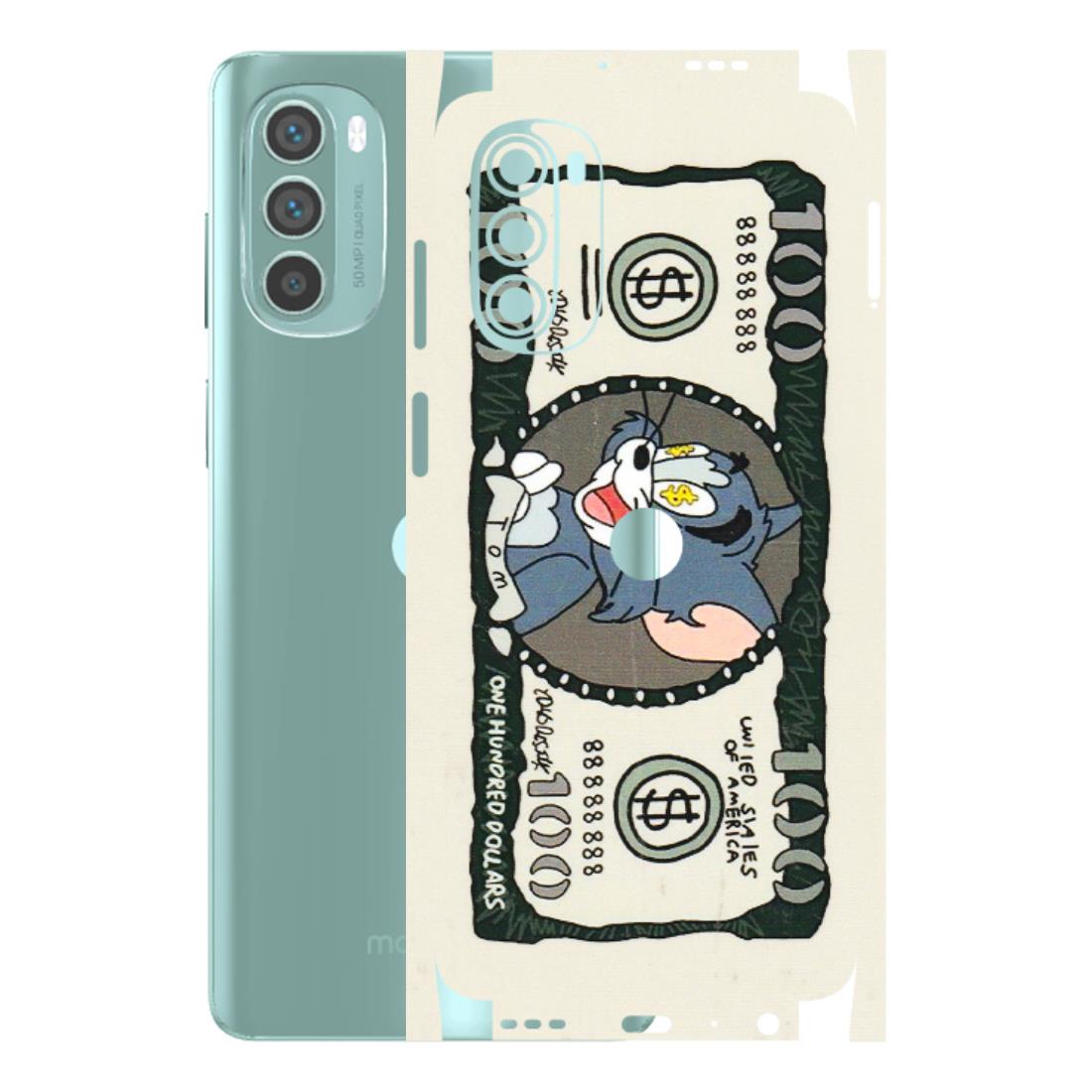 Motorola Phone Skins (All Models) - Tom Hundred Dollar - 3D Embossed Finish (L-324) Motorola G62 5G -