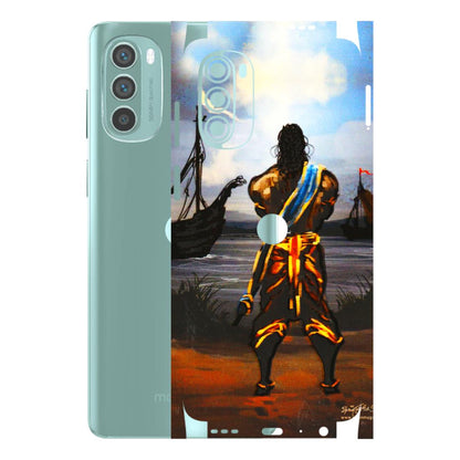 Motorola Phone Skins (All Models) - Heavenly God Figure - 3D Embossed Finish (L-34) Motorola G62 5G -