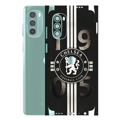 Motorola Phone Skins (All Models) - Chelsea Fan Club - 3D Embossed Finish (L-36) Motorola G62 5G -