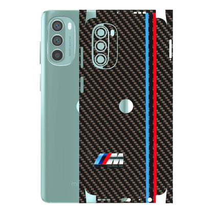 Motorola Phone Skins (All Models) - BM Carbon Fiber Feels - 3D Embossed Finish (L-38) Motorola G62 5G -