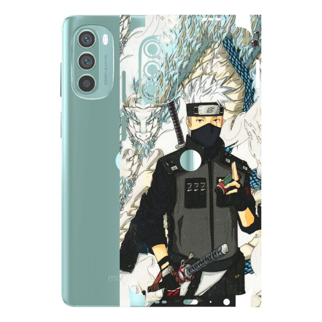 Motorola Phone Skins (All Models) - Kakashi Hatake Naruto Anime - 3D Embossed Finish (L-46) Motorola G62 5G -