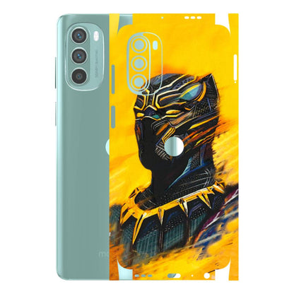 Motorola Phone Skins (All Models) - Yellow Panther - 3D Embossed Finish (L-54) Motorola G62 5G -
