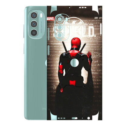 Motorola Phone Skins (All Models) - Deadpool - 3D Embossed Finish (L-56) Motorola G62 5G -