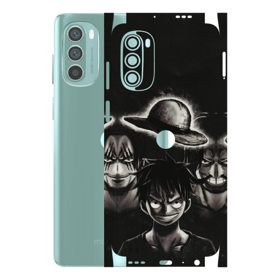 Motorola Phone Skins (All Models) - Black Luffy Hat - 3D Embossed Finish (L-57) Motorola G62 5G -
