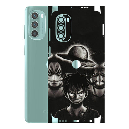 Motorola Phone Skins (All Models) - Black Luffy Hat - 3D Embossed Finish (L-57) Motorola G62 5G -