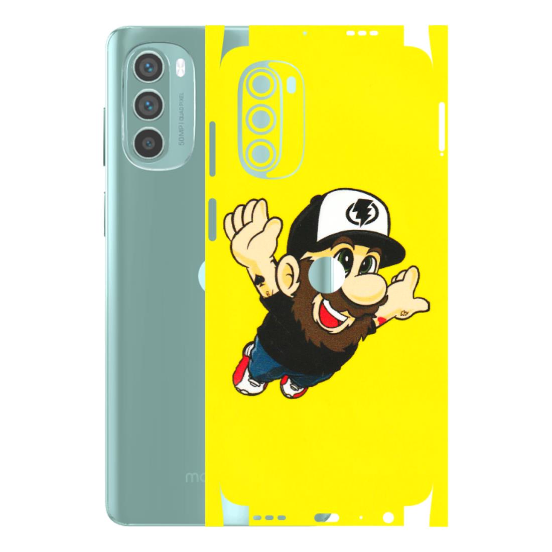 Motorola Phone Skins (All Models) - Flying Beardo - 3D Embossed Finish (L-60) Motorola G62 5G -