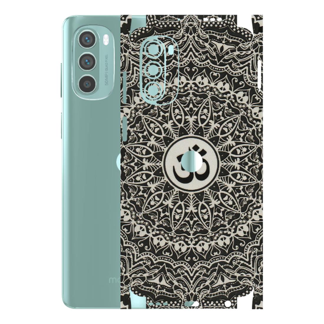 Motorola Phone Skins (All Models) - Aum Elegant Mandala - 3D Embossed Finish (L-62) Motorola G62 5G -