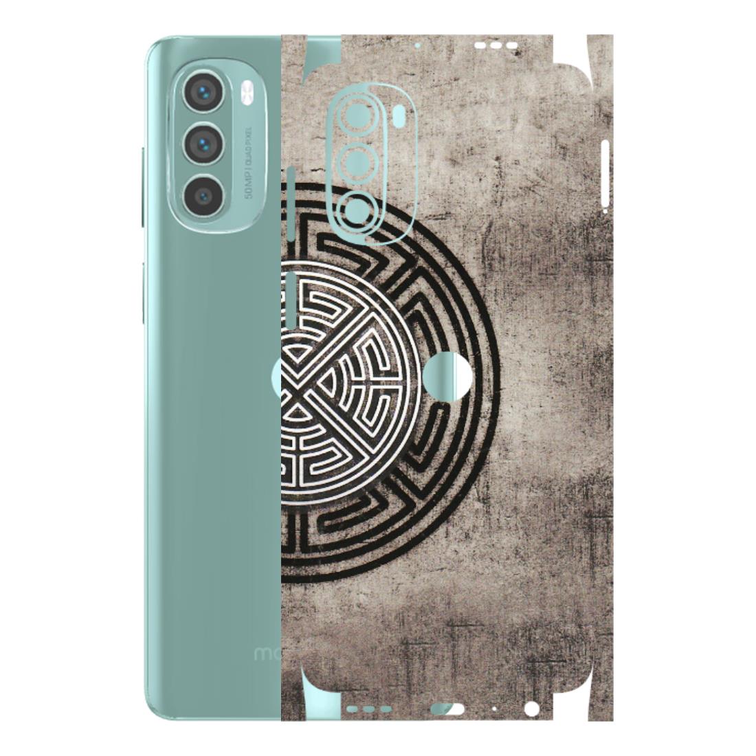 Motorola Phone Skins (All Models) - Mysterious Circular Design - 3D Embossed Finish (L-63) Motorola G62 5G -