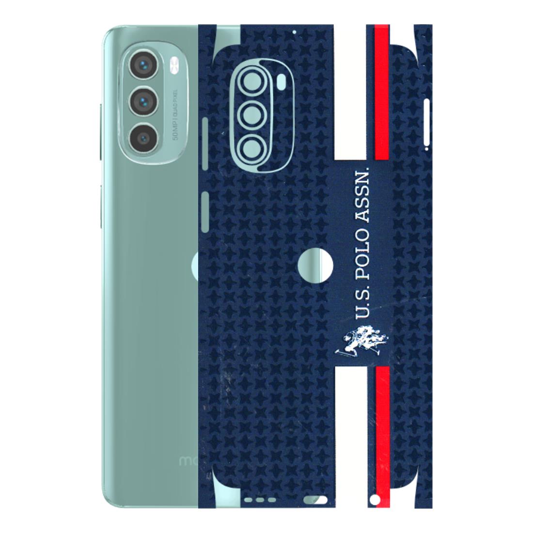 Motorola Phone Skins (All Models) - US POLO Designer Brand - 3D Embossed Finish (L-65) Motorola G62 5G -