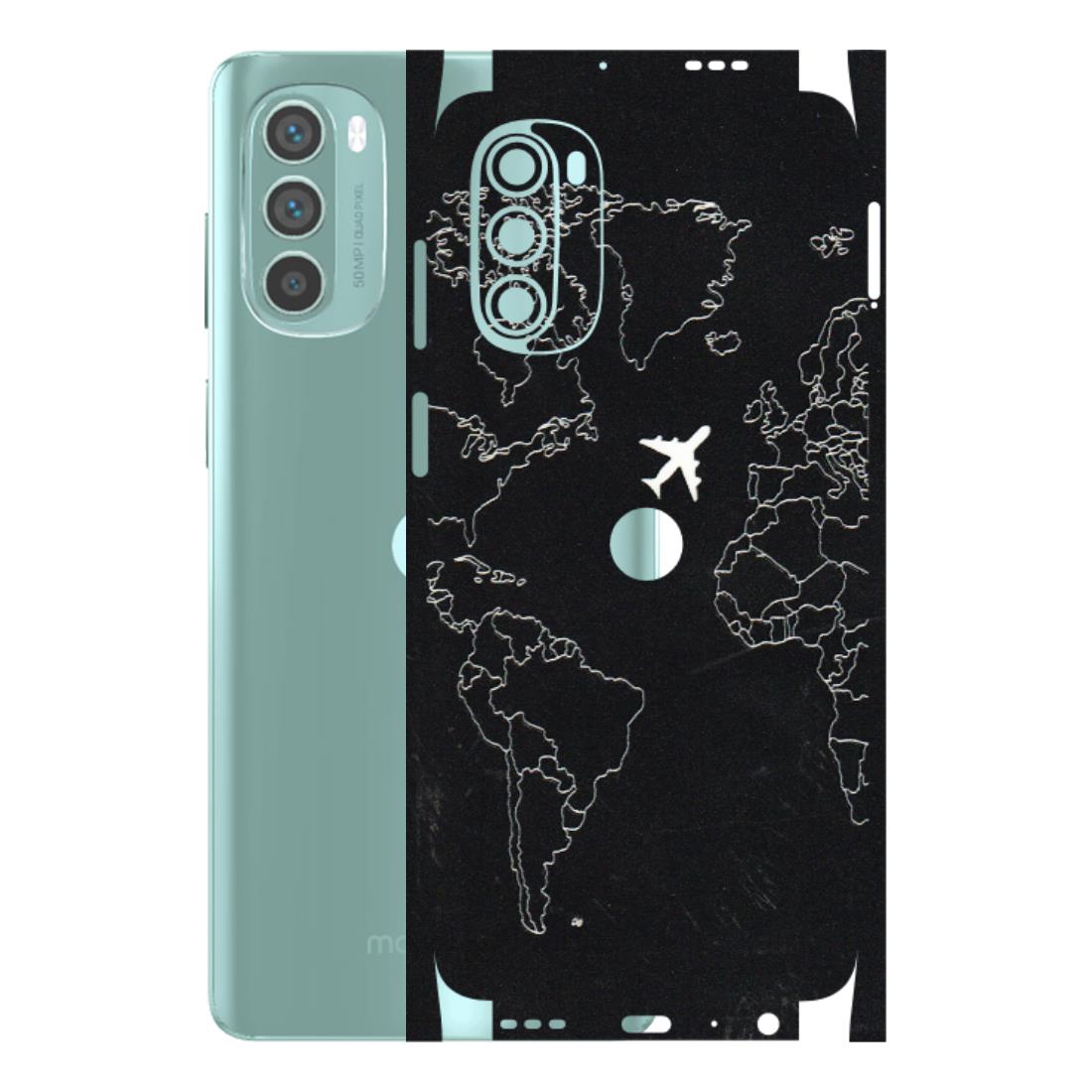 Motorola Phone Skins (All Models) - Never Ending Travel - 3D Embossed Finish (L-79) Motorola G62 5G -