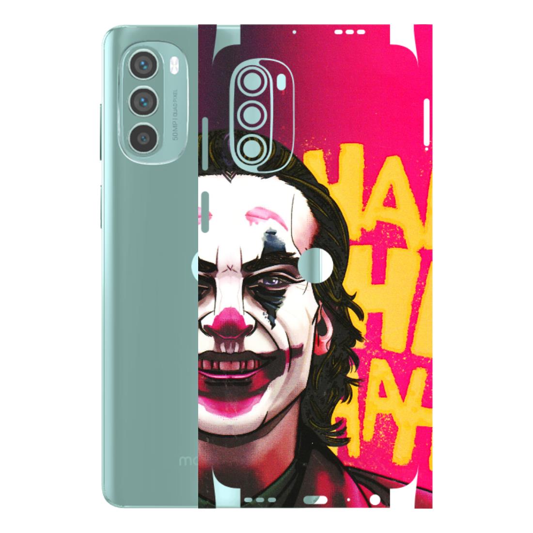 Motorola Phone Skins (All Models) - Joker Evil Laugh - 3D Embossed Finish (L-97) Motorola G62 5G -