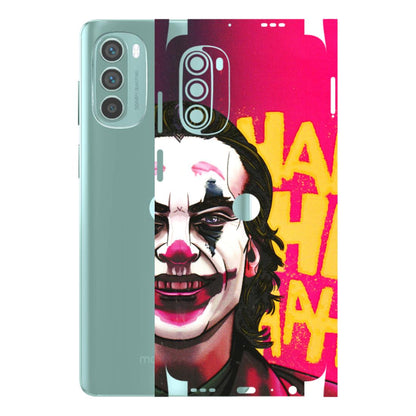 Motorola Phone Skins (All Models) - Joker Evil Laugh - 3D Embossed Finish (L-97) Motorola G62 5G -
