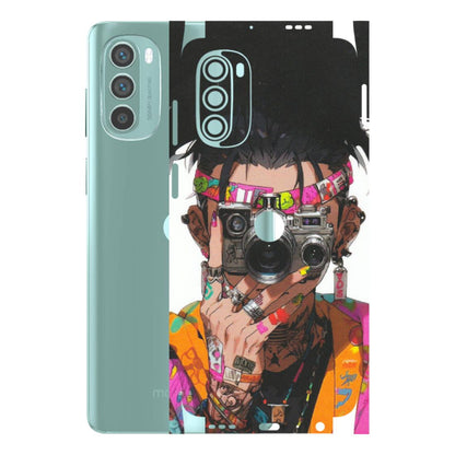 Motorola Phone Skins (All Models) - Camera Lover Girl - Matte Finish (M-09) Motorola G62 5G -
