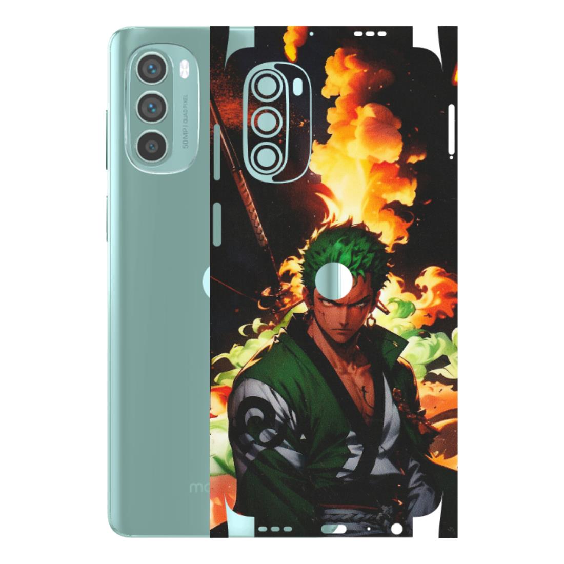 Motorola Phone Skins (All Models) - Roronoa Zoro - Matte Finish (M-102) Motorola G62 5G -