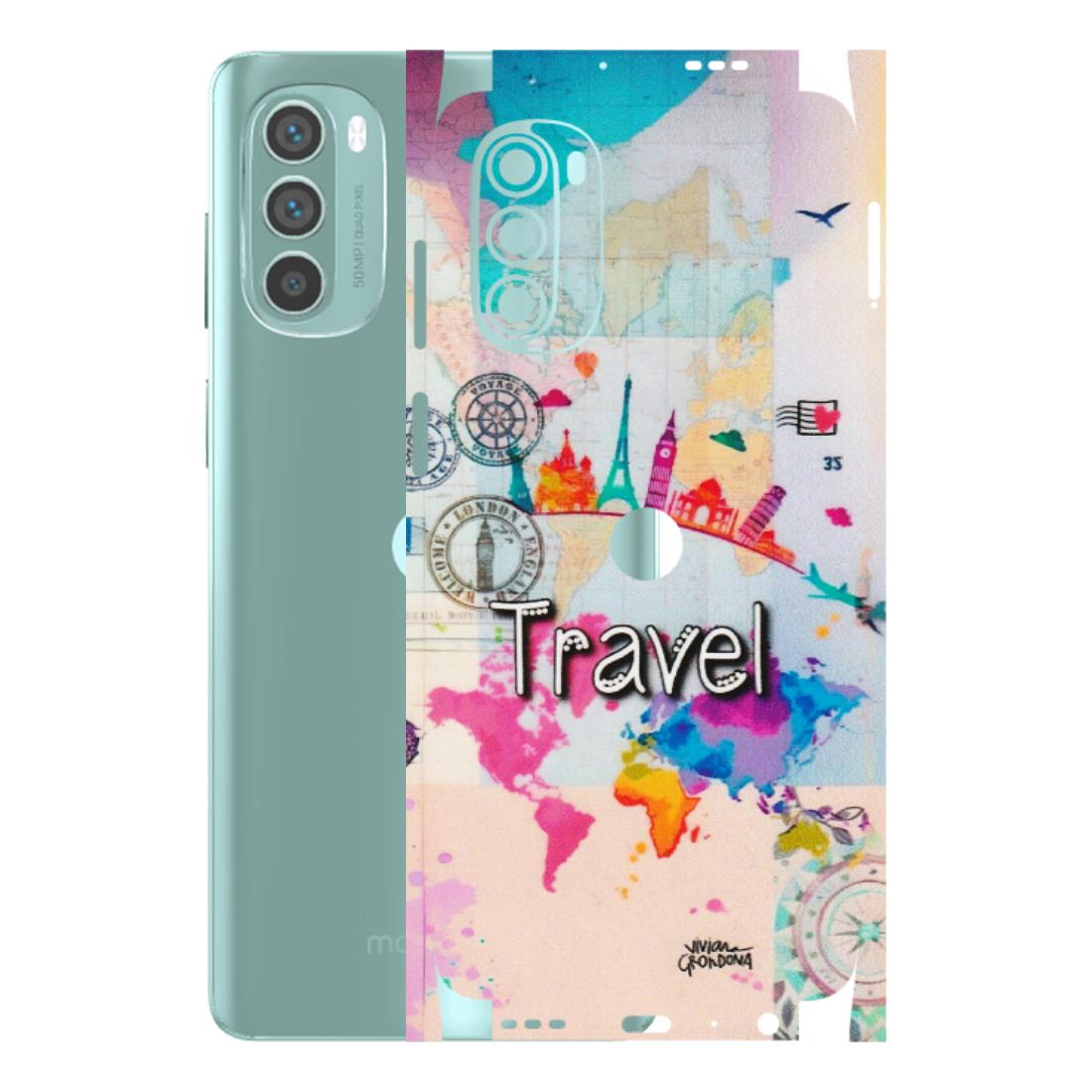 Motorola Phone Skins (All Models) - Travel The Wonders - Matte Finish (M-108) Motorola G62 5G -