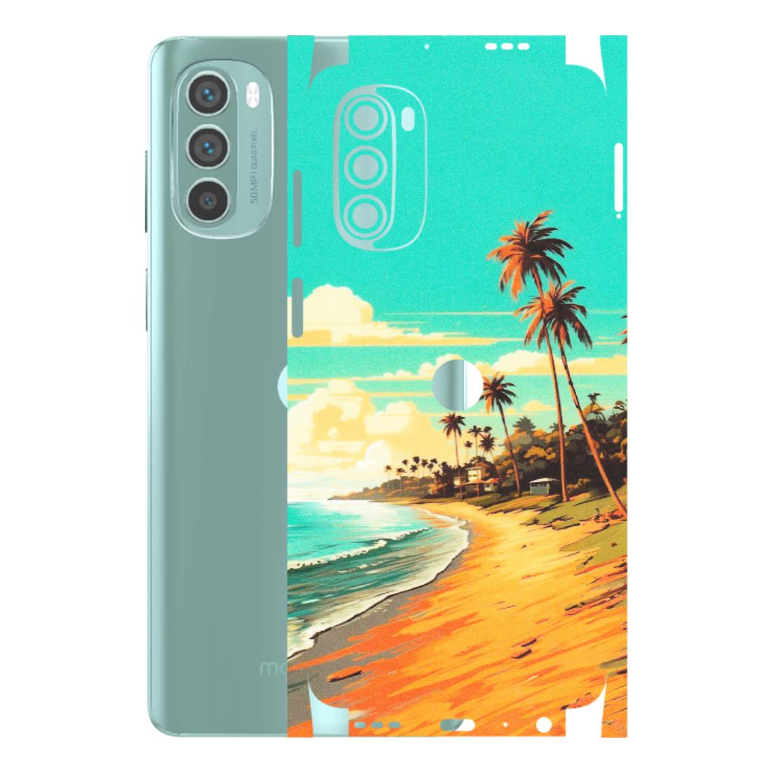 Motorola Phone Skins (All Models) - Miami Beach - Matte Finish (M-136) Motorola G62 5G -