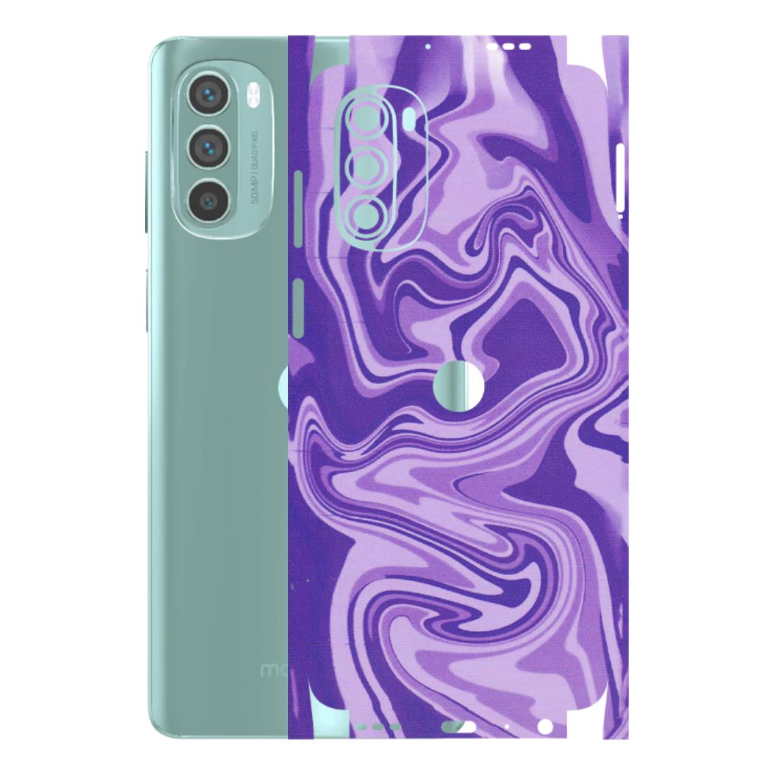 Motorola Phone Skins (All Models) - Hazy Purple Nights - Matte Finish (M-14) Motorola G62 5G -