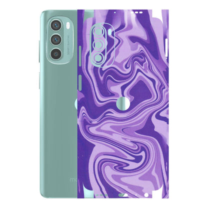 Motorola Phone Skins (All Models) - Hazy Purple Nights - Matte Finish (M-14) Motorola G62 5G -