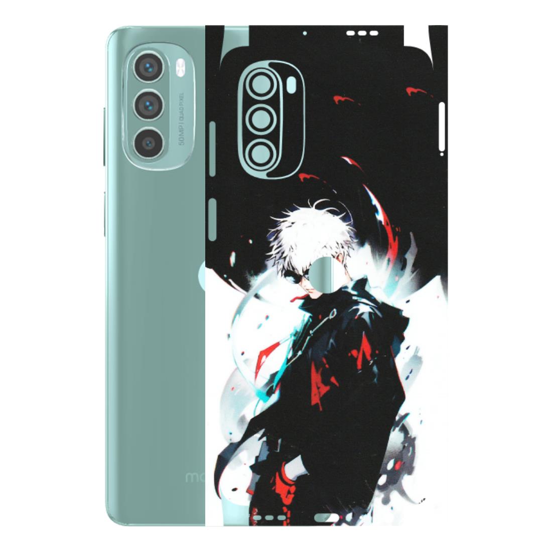 Motorola Phone Skins (All Models) - Gojo Powerful Charater Kaisen Anime - Matte Finish (M-144) Motorola G62 5G -