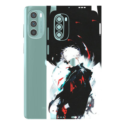 Motorola Phone Skins (All Models) - Gojo Powerful Charater Kaisen Anime - Matte Finish (M-144) Motorola G62 5G -