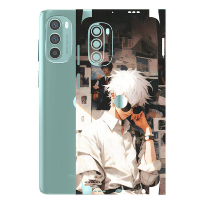 Motorola Phone Skins (All Models) - Gojo Satoru Jujustu Kaisen Anime - Matte Finish (M-156) Motorola G62 5G -