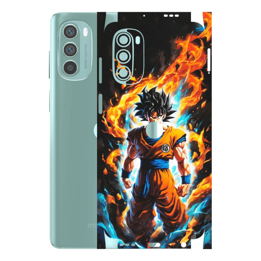 Motorola Phone Skins (All Models) - Goku Transformation Anime - Matte Finish (M-159) Motorola G62 5G -