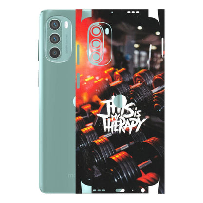 Motorola Phone Skins (All Models) - GYM Lover Therapy - Matte Finish (M-160) Motorola G62 5G -