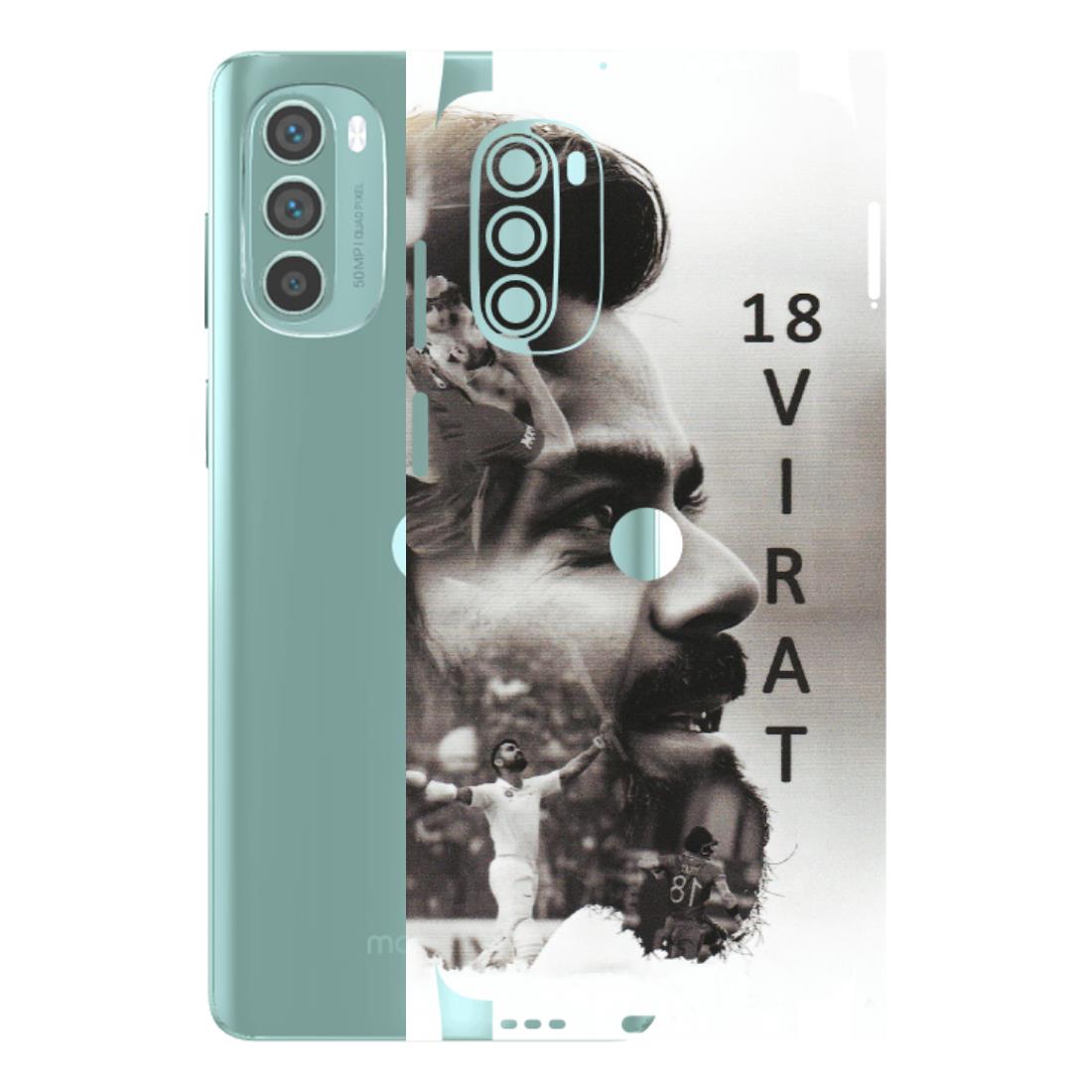 Motorola Phone Skins (All Models) - Virat Kohli Cricketer - Matte Finish (M-163) Motorola G62 5G -