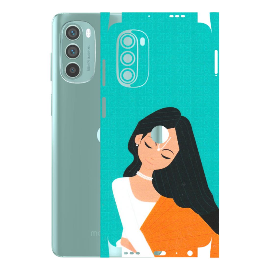 Motorola Phone Skins (All Models) - Radhe Radhe With Hindu Symbol - Matte Finish (M-164) Motorola G62 5G -