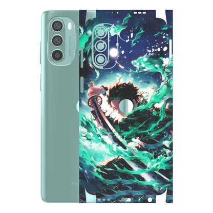 Motorola Phone Skins (All Models) - Sword Fighter Anime - Matte Finish (M-29) Motorola G62 5G -