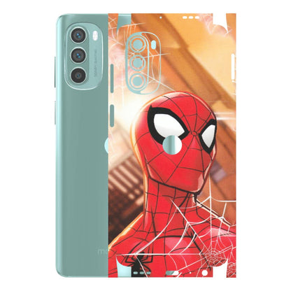 Motorola Phone Skins (All Models) - Spiderman Face New - Matte Finish (M-41) Motorola G62 5G -