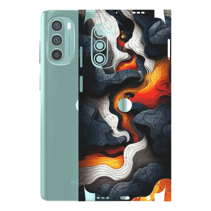 Motorola Phone Skins (All Models) - Abstract Volcanic Layers - Matte Finish (M-52) Motorola G62 5G -