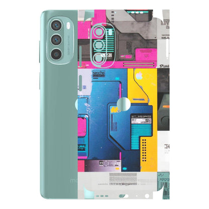 Motorola Phone Skins (All Models) - Colourfull Motherboard Internals - Matte Finish (M-55) Motorola G62 5G -