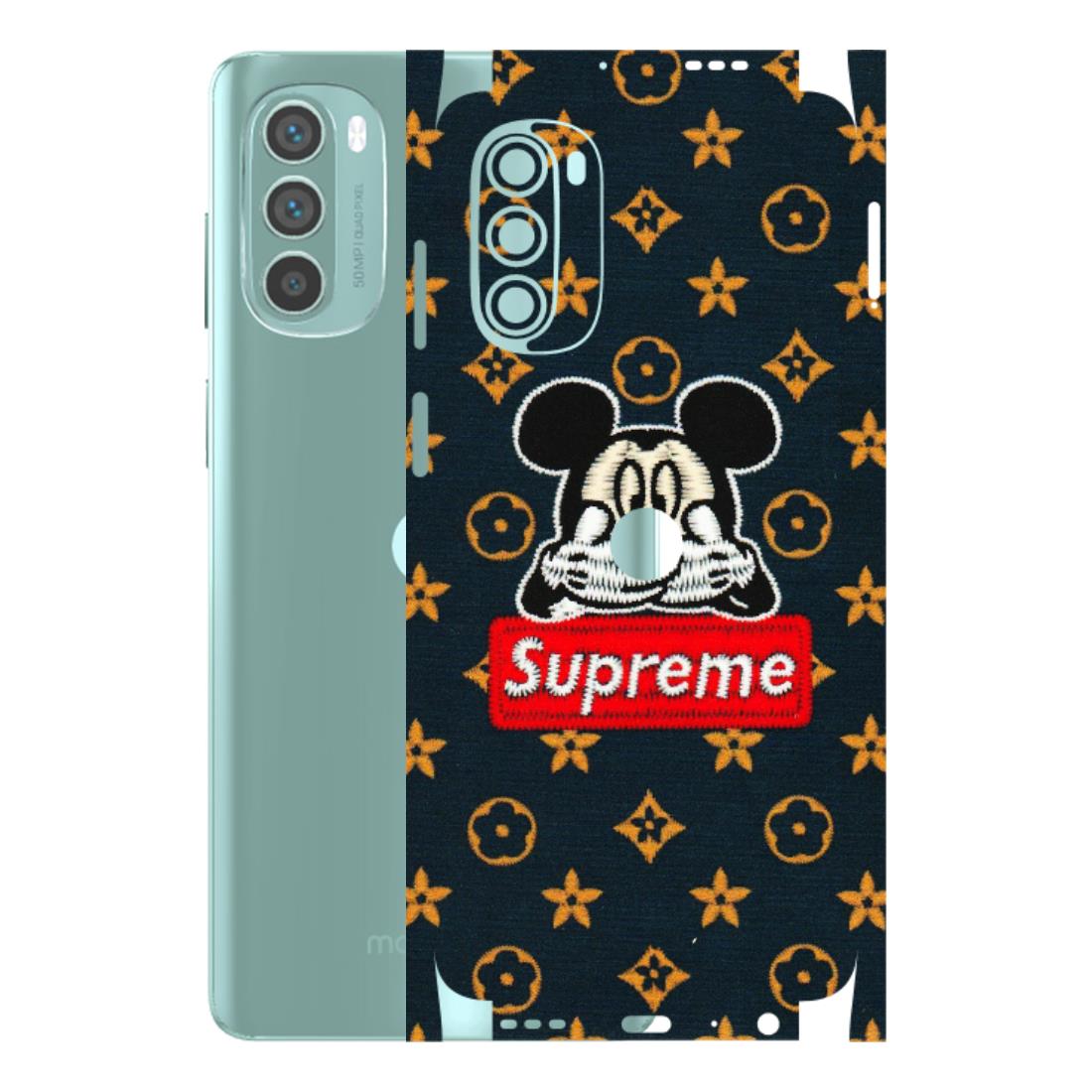 Motorola Phone Skins (All Models) - Mickey Supreme - Matte Finish (M-83) Motorola G62 5G -