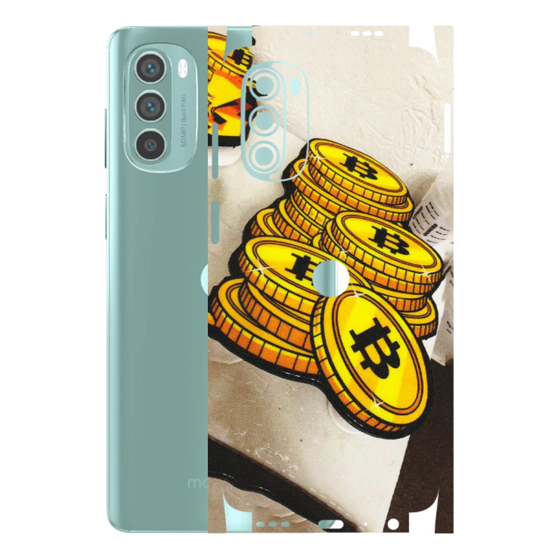 Motorola Phone Skins (All Models) - Billionaire Bitcoin Collection - Matte Finish (M-92) Motorola G62 5G -