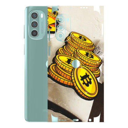 Motorola Phone Skins (All Models) - Billionaire Bitcoin Collection - Matte Finish (M-92) Motorola G62 5G -