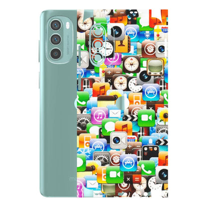 Motorola Phone Skins (All Models) - All Apple Icons - Matte Finish (M-93) Motorola G62 5G -