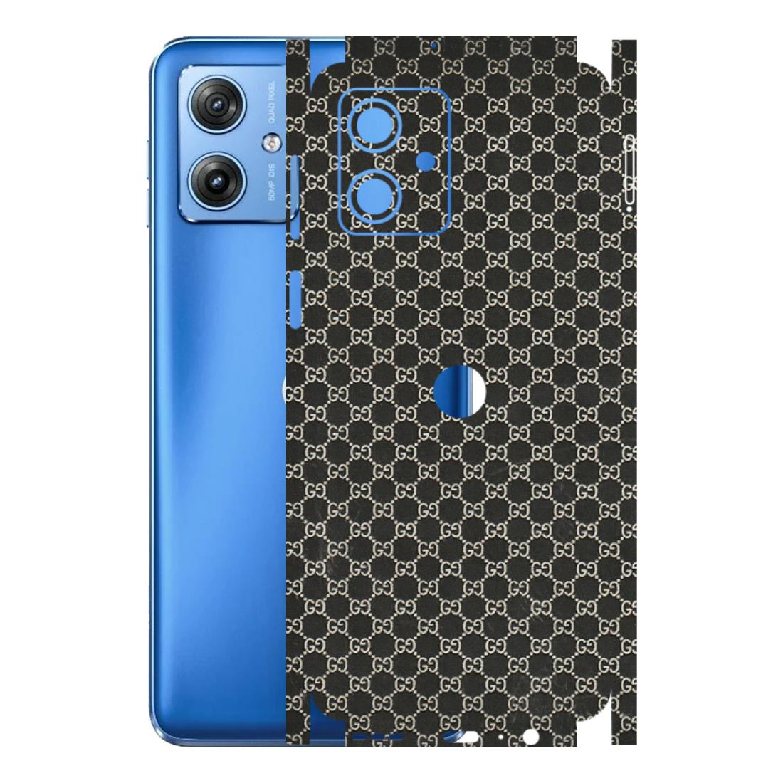 Motorola Phone Skins (All Models) - Black G Print - 3D Embossed Finish (L-109) Motorola G64 (5G)