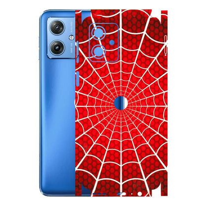 Motorola Phone Skins (All Models) - Classic Spidey Web - 3D Embossed Finish (L-115) Motorola G64 (5G)
