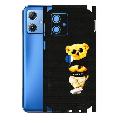 Motorola Phone Skins (All Models) - Classy Teddy Bear - 3D Embossed Finish (L-116) Motorola G64 (5G)