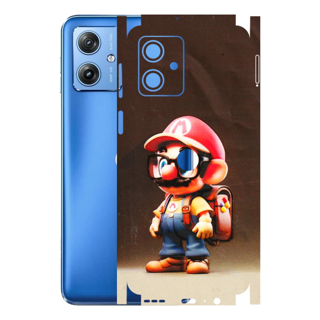 Motorola Phone Skins (All Models) - Little Mario - 3D Embossed Finish (L-119) Motorola G64 (5G)