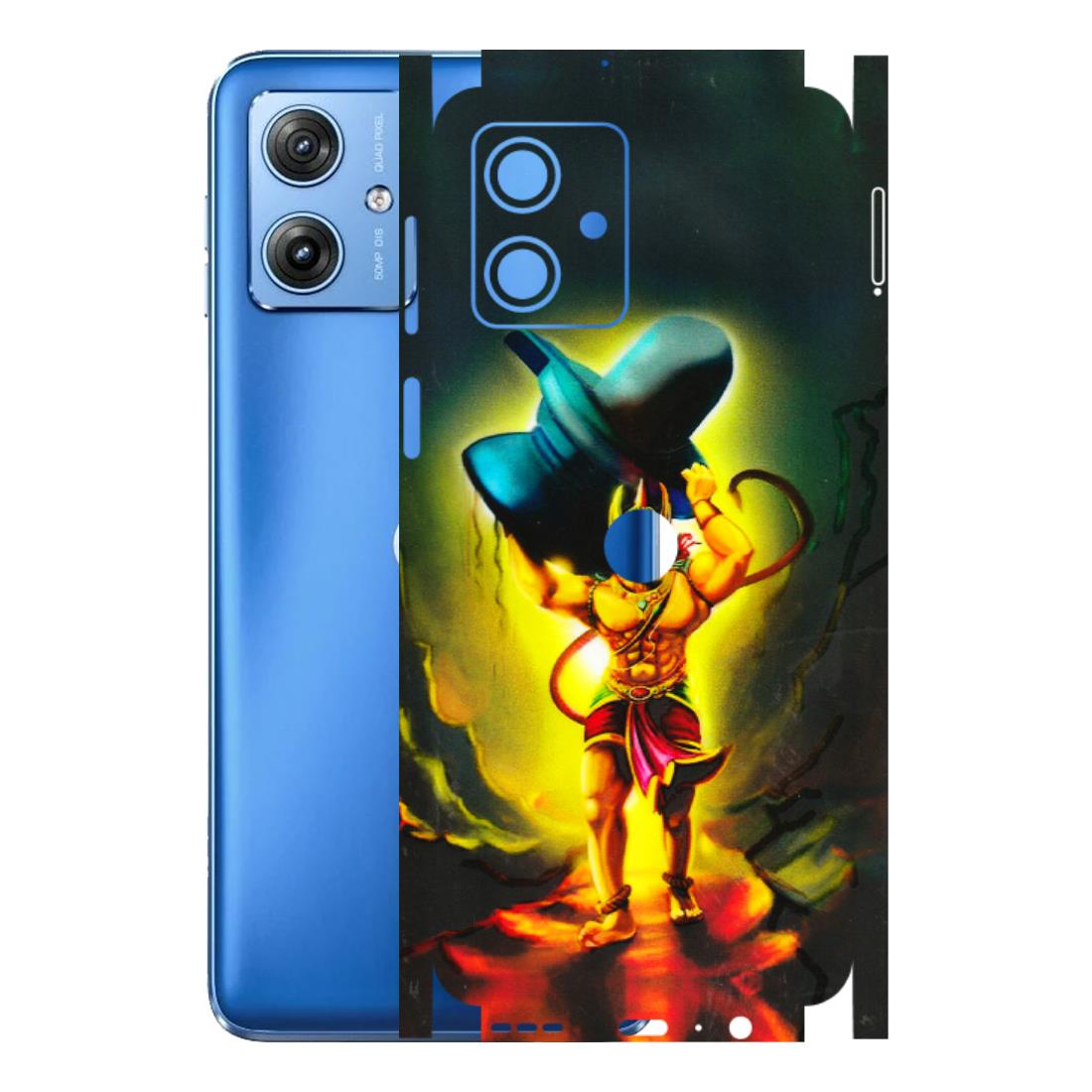 Motorola Phone Skins (All Models) - Hanuman Ji - 3D Embossed Finish (L-128) Motorola G64 (5G)
