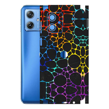 Motorola Phone Skins (All Models) - Abstract Art MultiColour - 3D Embossed Finish (L-133) Motorola G64 (5G)